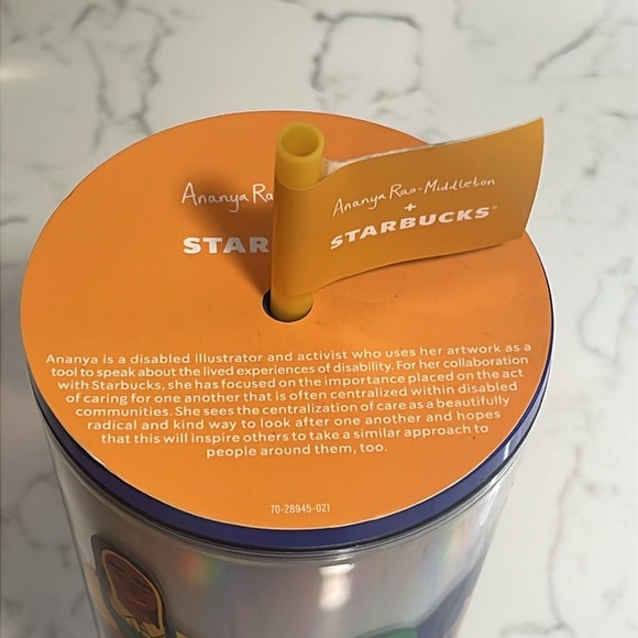 Starbucks | New Ananya Rao-Middleton 24oz cold cup Collaboration 2024 - Picture 5 of 8